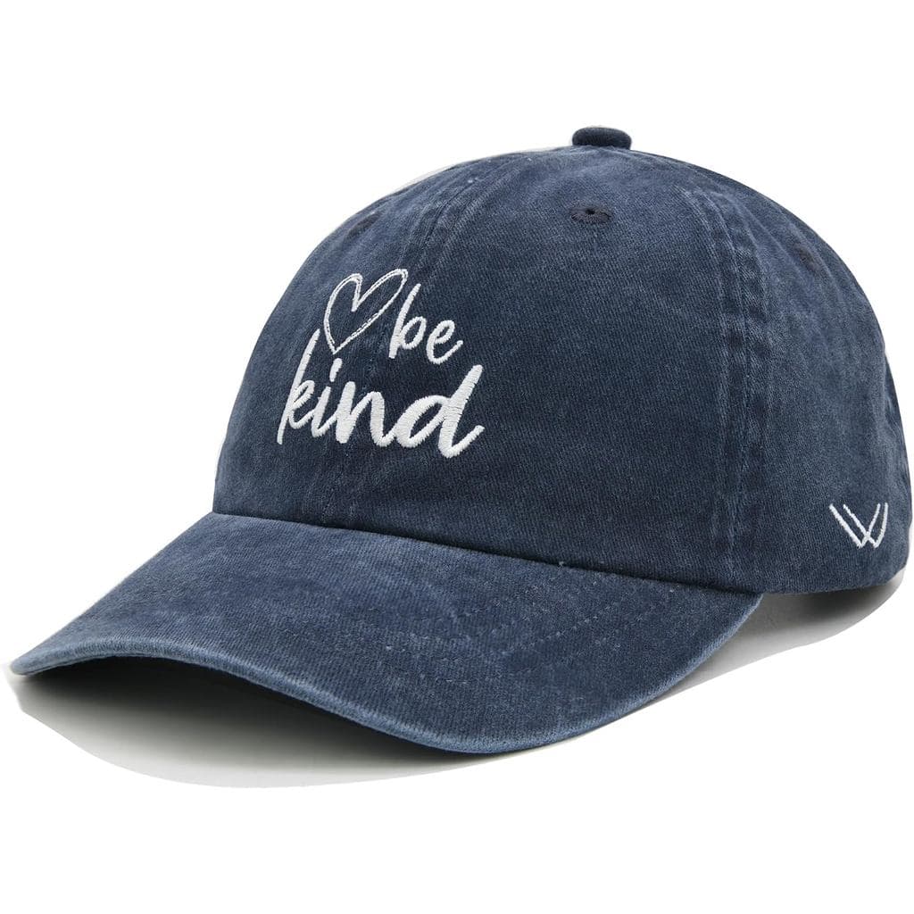 Boné de Beisebol Feminino Waldeal Be Kind, Estilo Hip-Hop, em Algodão, Bordado, Unissex e Moderno