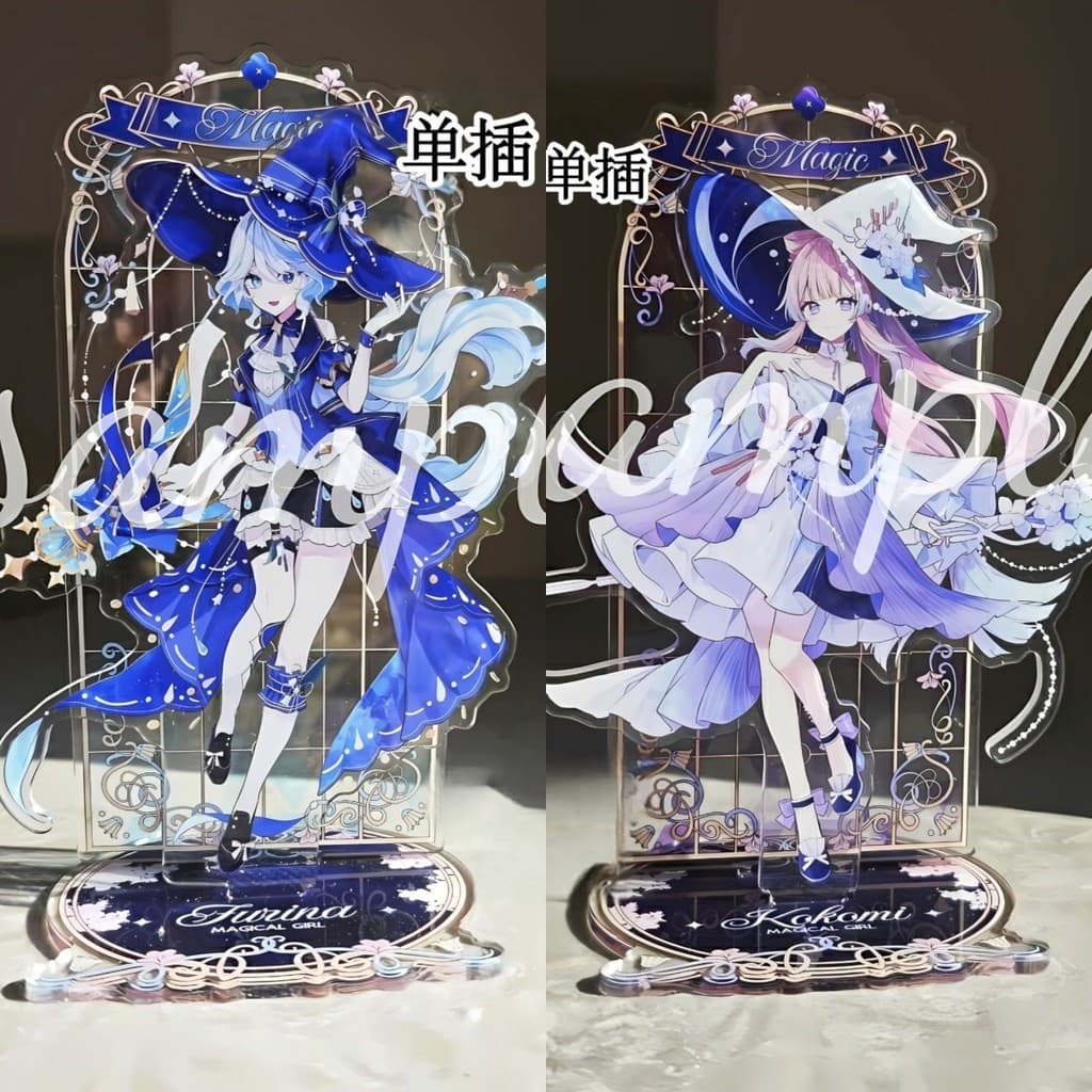 Fãs de Genshin Impact de Furina e Sangonomiya Kokomi, Carrinho decorativo elegante 10 cm br L605