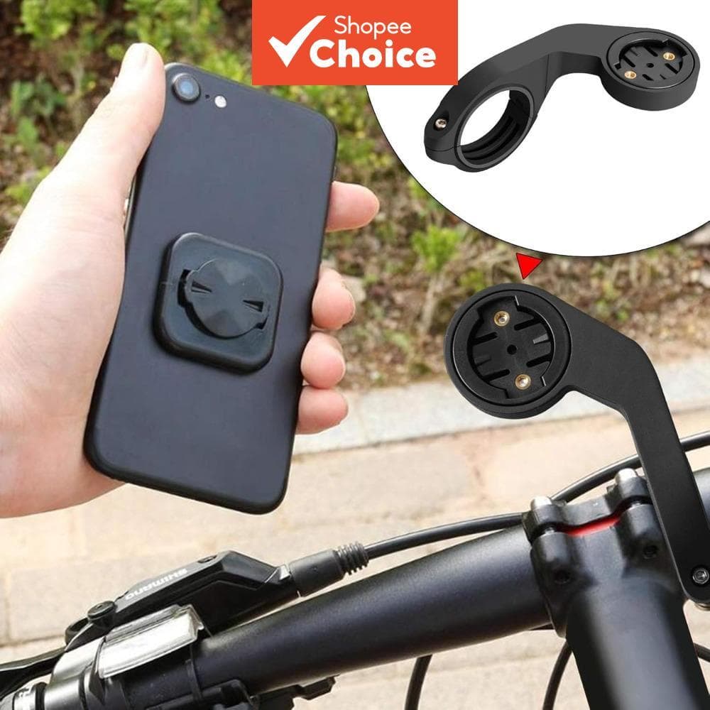 Suporte universal de extensão para bicicleta, suporte para ciclocomputador, suporte para celular + adesivo celular
