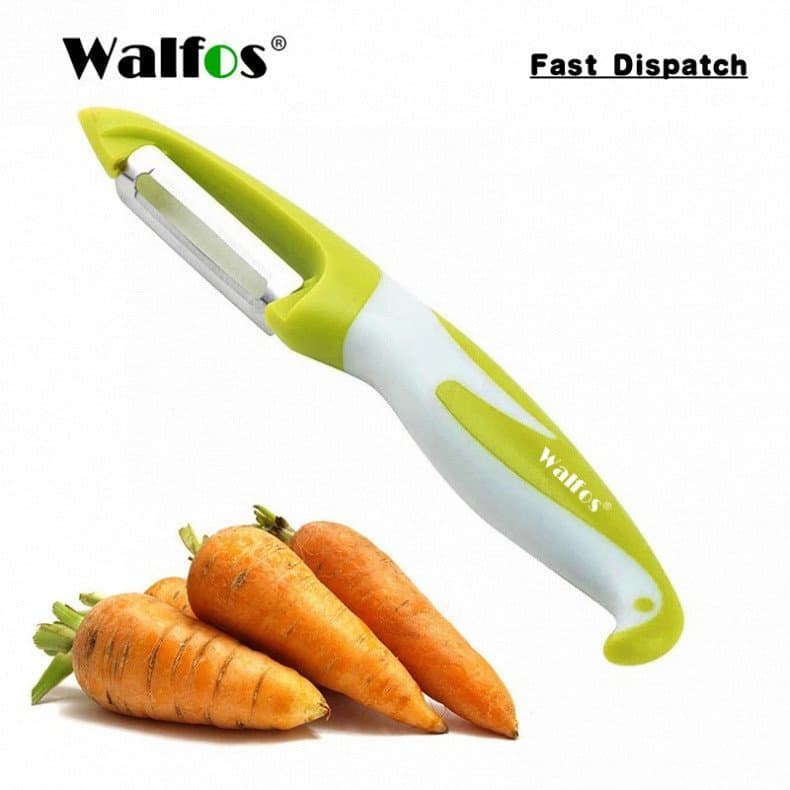 Ralador de Cenoura e Batata Walfos, Cortador de Frutas e Vegetais, Descascador e Faca LQE8