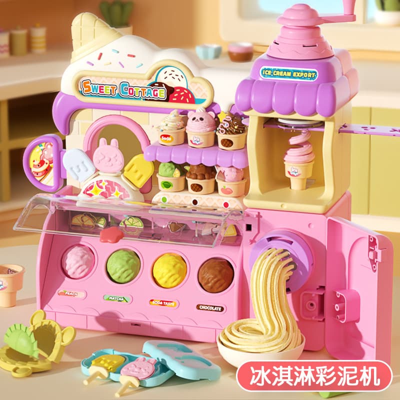 Yimi prensado fabricante de macarrão brinquedo das crianças menina bebê cor lama argila plasticina conjunto molde ferram
