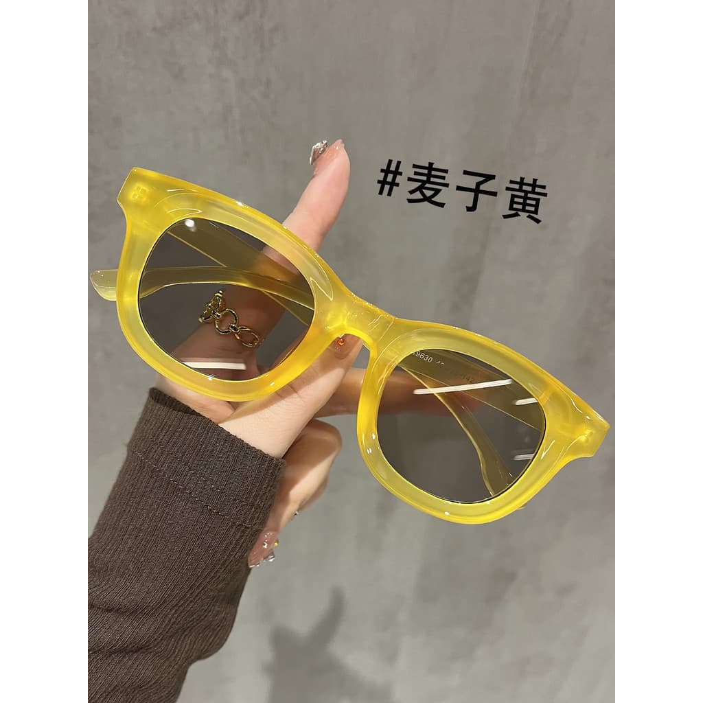 Óculos de sol dopamina feminino 2026 novo estilo na moda Anti-ultravioleta verão protetor solar viagem foto óculos de so