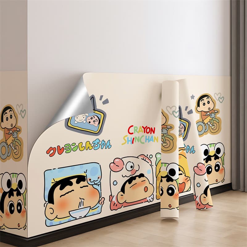 Adesivos de parede dos desenhos animados auto-adesivo papel de parede sala de estar dormitório remodelação à prova de um