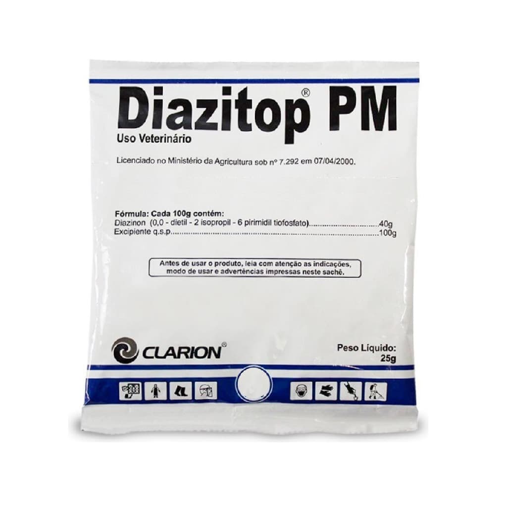 Diazitop Pm 25g Controle De Moscas Ambiente Rural Vetoquinol