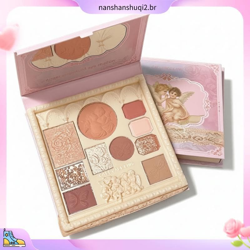 1024 pessoas coleção em relevo anjo sombra paleta diário Blush destaque integrado Multi-função tridimensional em relevo