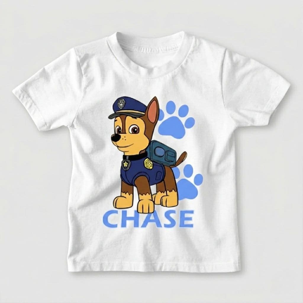 Camiseta Infantil Menino Patrulha Canina Chase