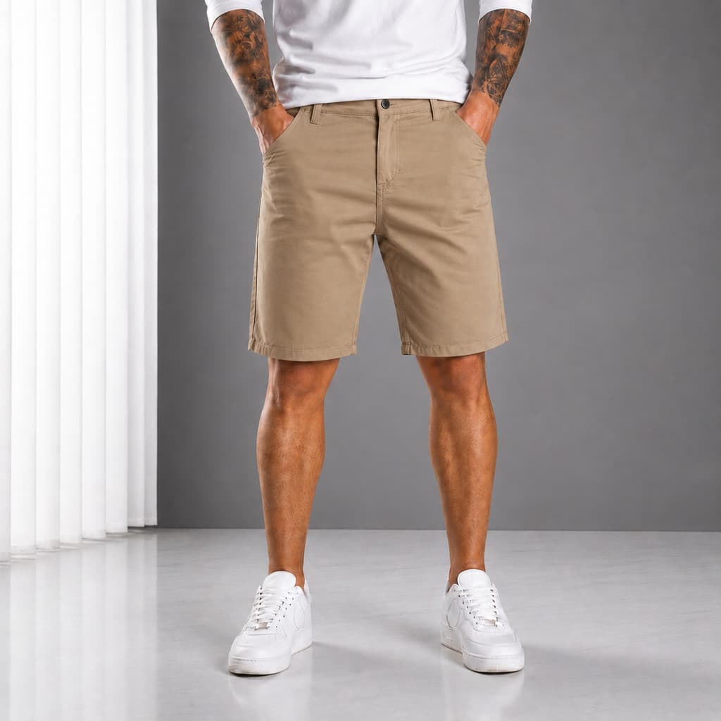 Bermuda Sarja Masculino Slim Brim Social Premium Diversas Cores
