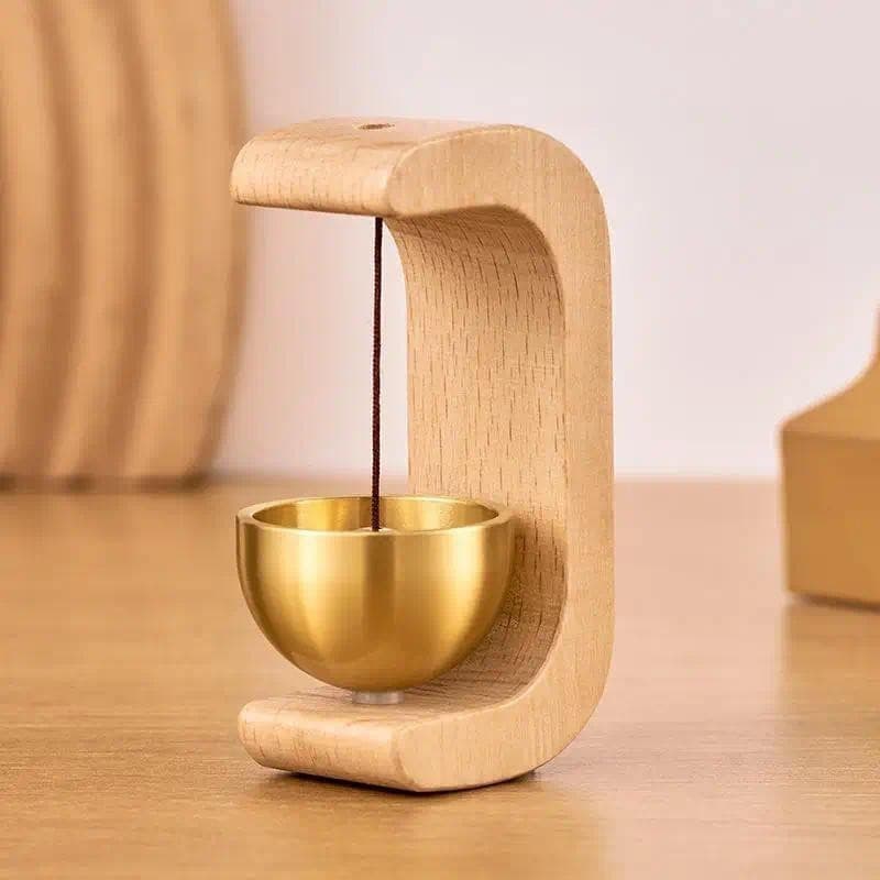 Campainha de Dopamina Magnética para Inalação, Campainha de Madeira de Faia para Casa, Campainha de Cobre para Carro, Ca