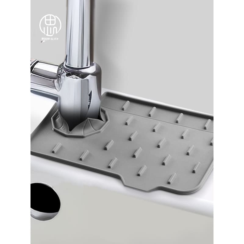Almofada de drenagem de torneira de Silicone, lavatório estreito de cozinha, corte de banheiro, à prova de respingos, fi