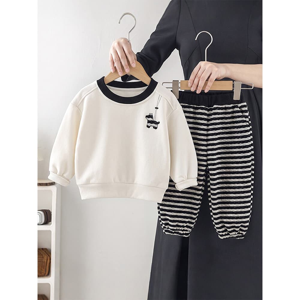 Meninos na moda bonito moda terno primavera outono 3 crianças roupas 2026 novo estilo bebê dividir 1 ano de idade menino
