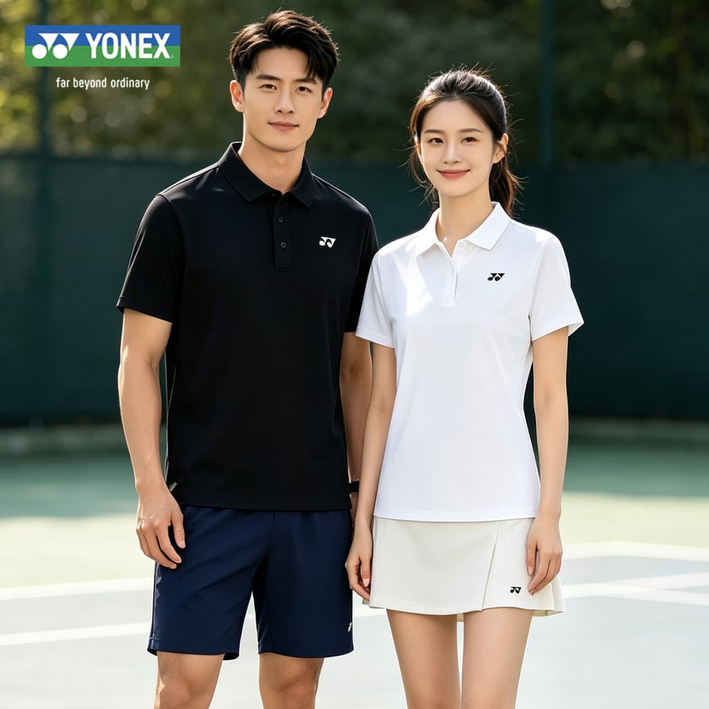 Yonex camisa de Badminton camisa de tênis yy masculino feminino de treinamento de competição camisa POLO com grav