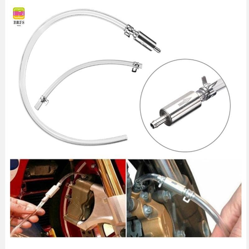 1 Conjunto De Sangrador De Freio De Motocicleta , Mangueira Fluida , Kit De Ferramentas De Sangria Prata Hidráulica