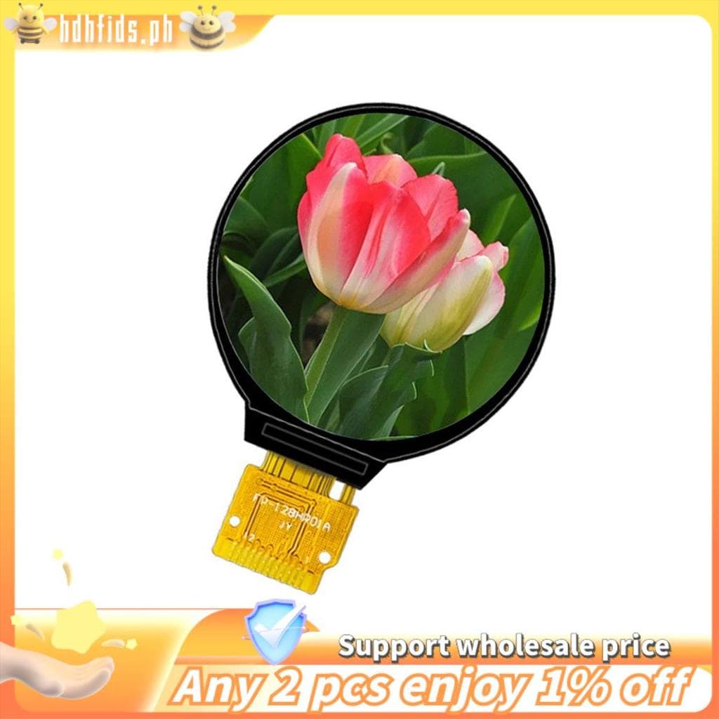 1 Peça 1.28 Polegada Ips Display LCD Colorido Redondo 240x240 PCB HD GC9A01 Driver