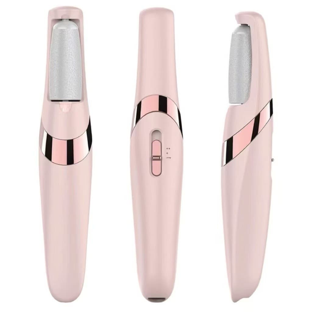 Lixador de Pé Elétrico - Esfoliador Tira Calos Pedicure Portátil Lixa Elimina Calo Usb Pilha H27