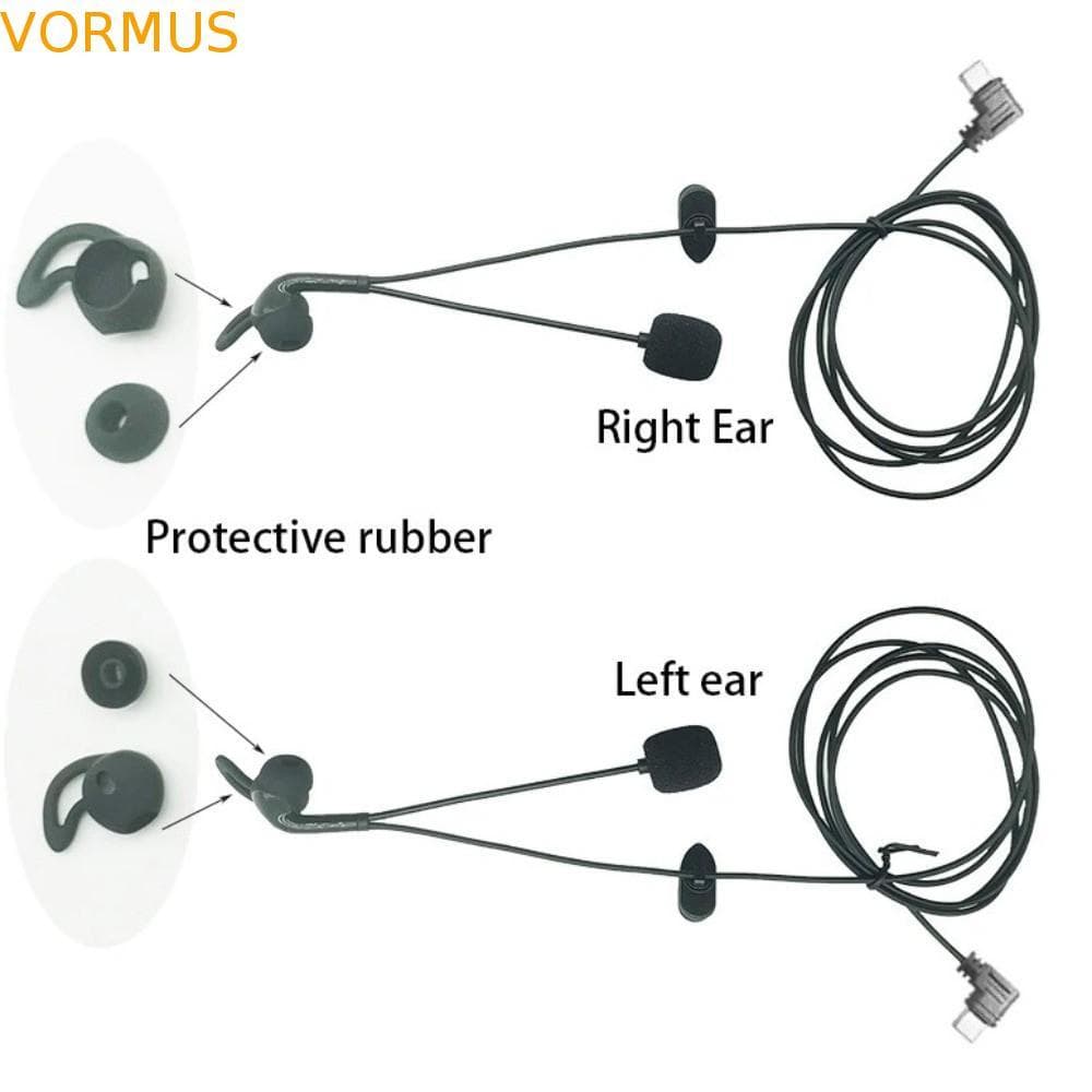 Fones De Ouvido Intra-Auriculares , Fone Auricular Para Árbitro Com Redução De Ruído , Interface Tipo C V6 De Intercomun