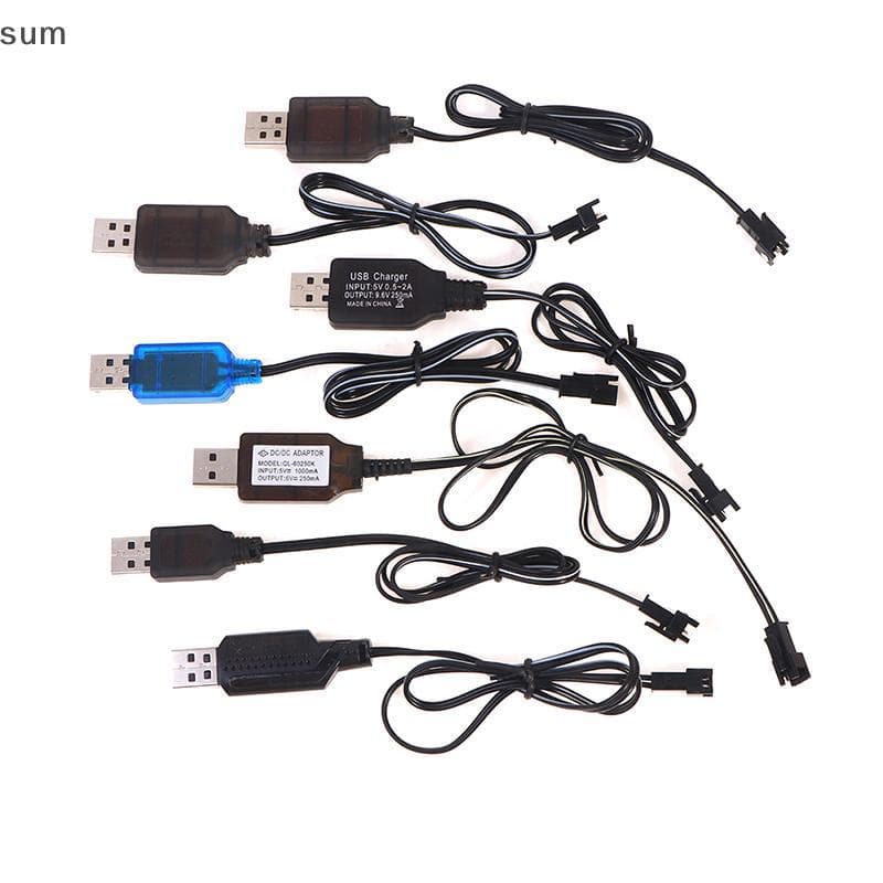 [sum] 3.6-9.6V 250mA NiMh/NiCd Bateria Cabo Carregador USB SM 2P Plugue Dianteiro BR