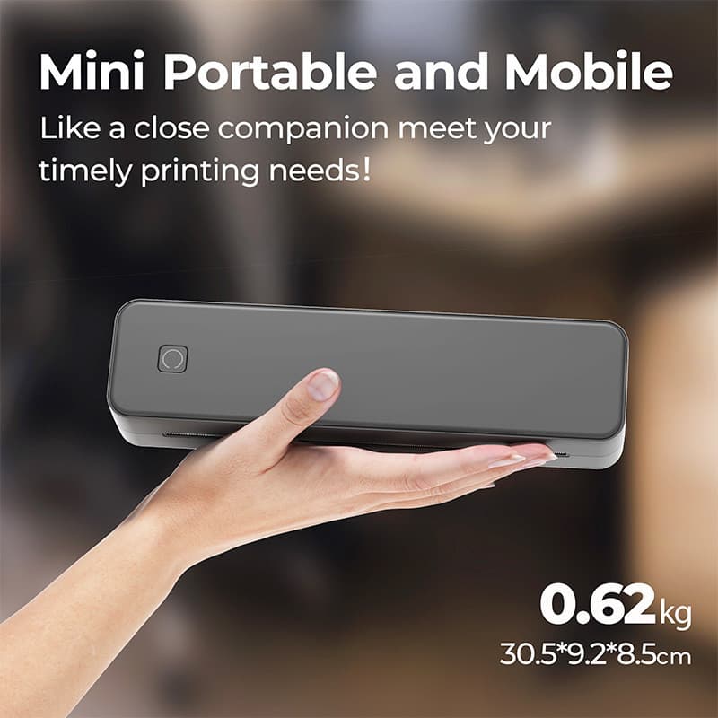 AI Portátil A4 Impressora Térmica Impressora de Etiquetas Arquivo Bluetooth Doméstico