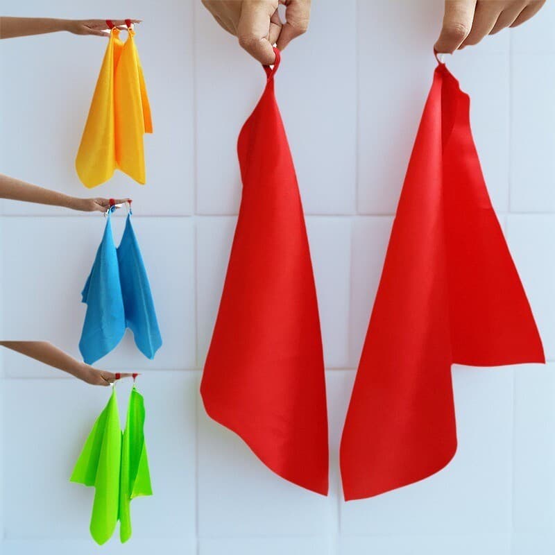Com capa elástica de dedo lenço quadrado dança mongol pano de seda vermelho lenço quadrado lenço Anti-off fita Yangko ad