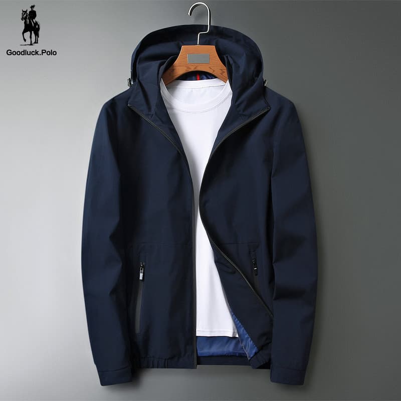 Paul clássico jaqueta masculina com capuz blusão primavera novo estilo jaqueta sem ferro fina Casual jaqueta masculina