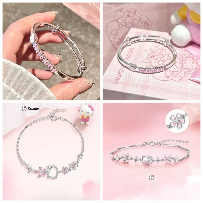 Pulseira bestie Flor De Pêssego Doce Lindo Presente De Aniversário Feminino