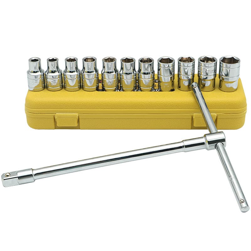 Conjunto de chave de soquete rápido chave de pneu de carro tipo t em forma de l chave de catraca estendida grande mosca