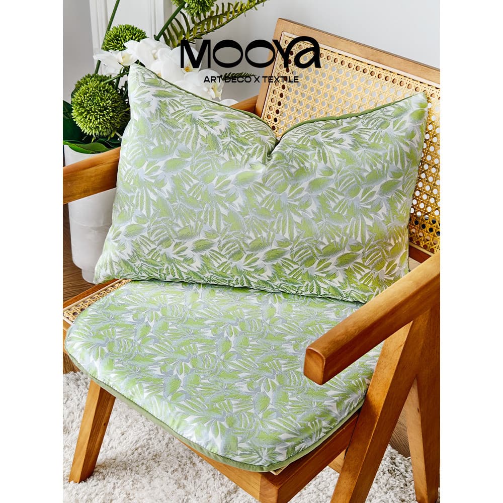 MOOYA MOOYA Almofada Verde Francesa Futon Cadeira de Escritório Almofada de Cadeira Engrossada Almofada Antiderrapante L