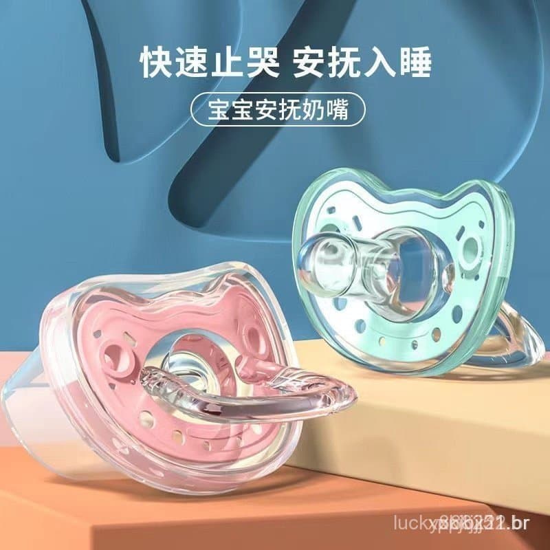 Liquid Silicone Pacifier Two Colors BPA-Free OSPO CFDA BD3P