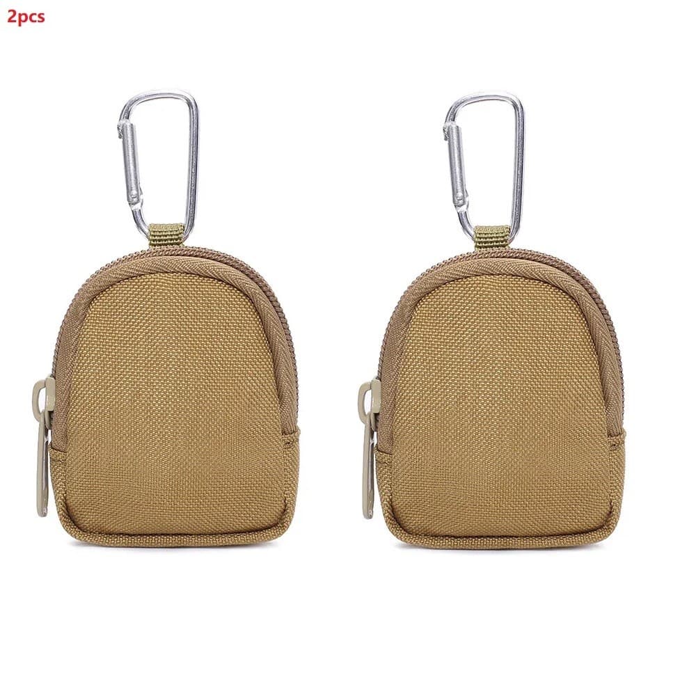 Mini Bolsa De Armazenamento Portátil Multifuncional , 2 Peças , Para Chaves , Fones De Ouvido Bluetooth , Cartões E Moed