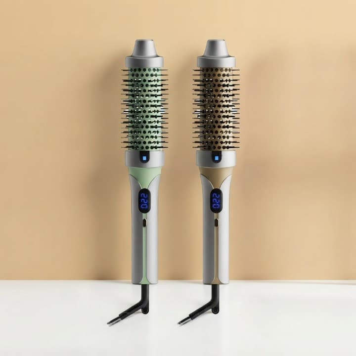 Escova Elétrica de Cabelo 2 em 1 Alisadora e Modeladora com Íons Negativos Bivolt Hello