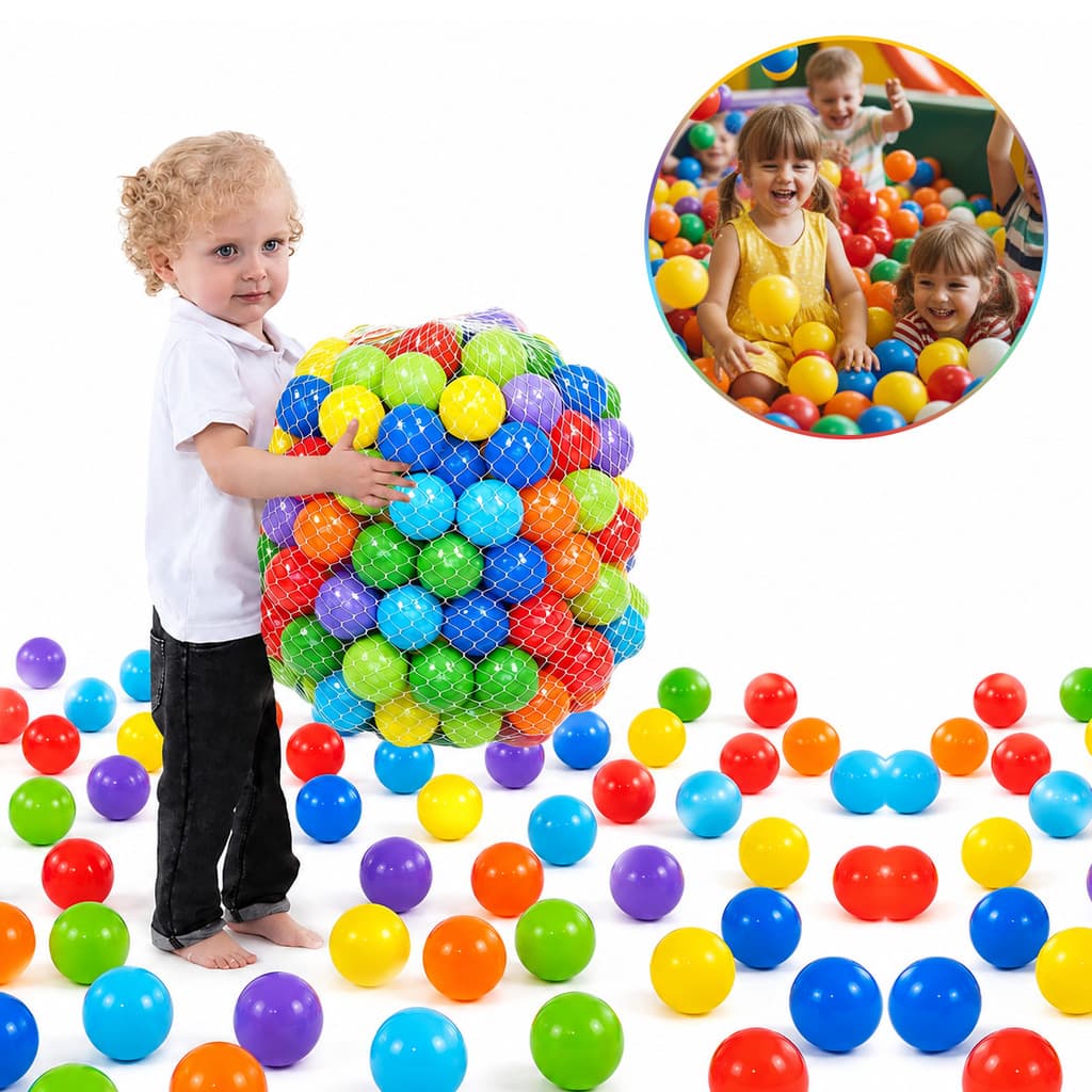 Saco de Bolinhas Coloridas Piscina Infantil 50 unidades