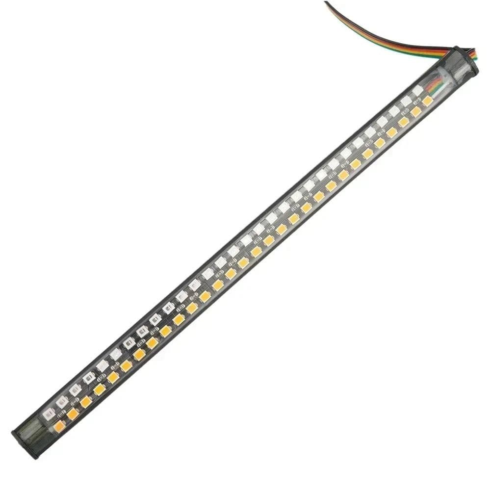 Fácil De Instalar 20cm Tira De Luz Traseira Da Motocicleta Com Fluxo DRL À Prova Dwaterproof Água Sinal Volta Freio Para