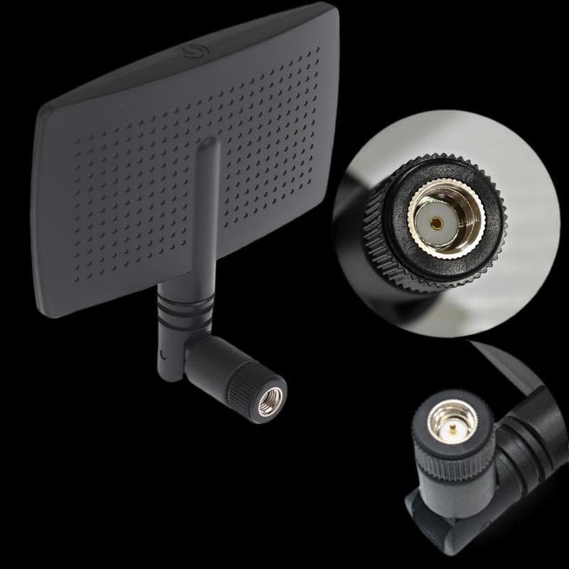 TOP 1 Pcs Alto Ganho 8dBi Roteador Externo Amplificador De Sinal Direcional Aérea 2.4GHz Wifi Wlan Antena MIMO Sem Fio P