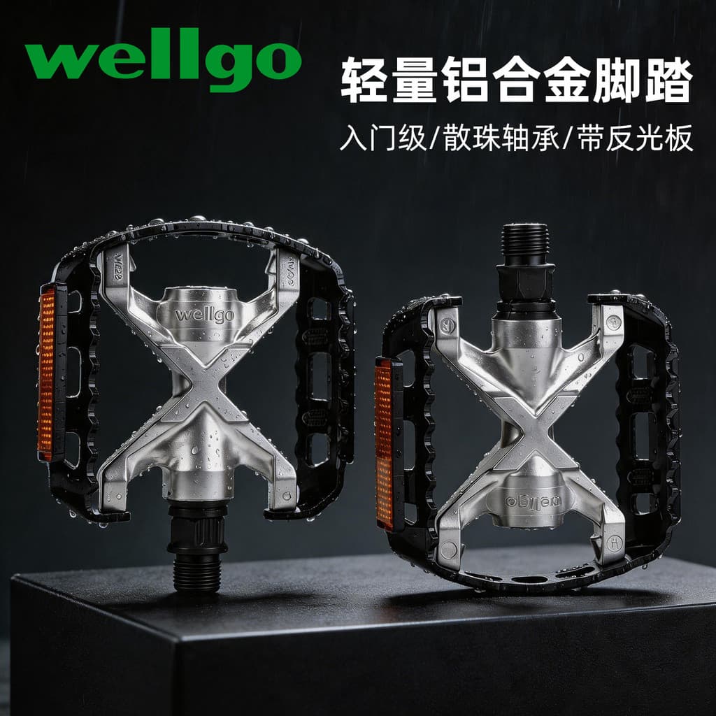 Taiwan wellgo wellgo M228 pedal Mountain Bike solto grânulo rolamento pedal liga alumínio