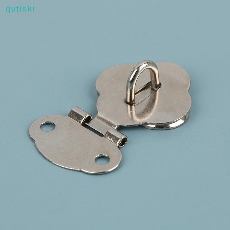 QUTI 2 Pares/Set Lo Hasp Gancho Trava Dobradiça Hardware Para Caixa De Jóias Diário Livro Gaveta Madeira Bule