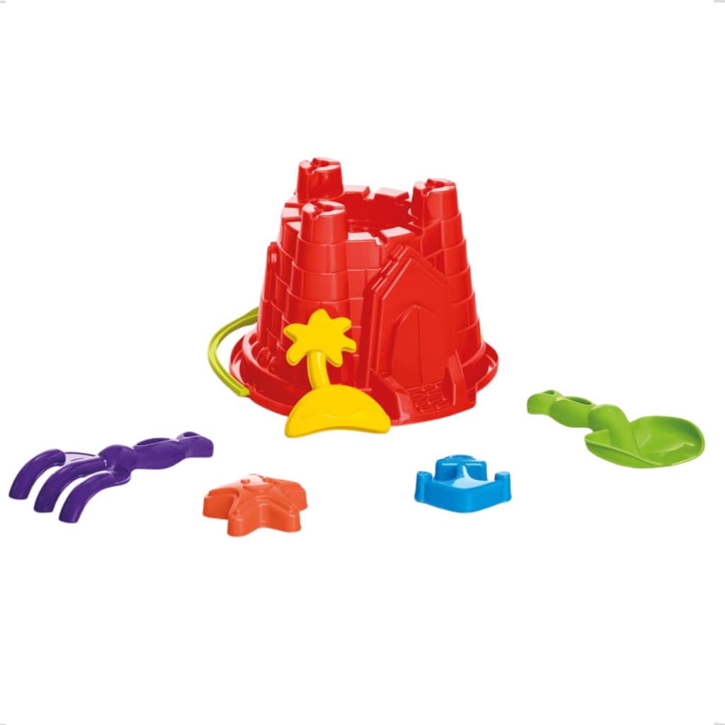 Brinquedo Balde Areia Praia Pazinha Pa Rastelo Forma Estrela Castelinho Castelo Reino Inmetro TaTeTi