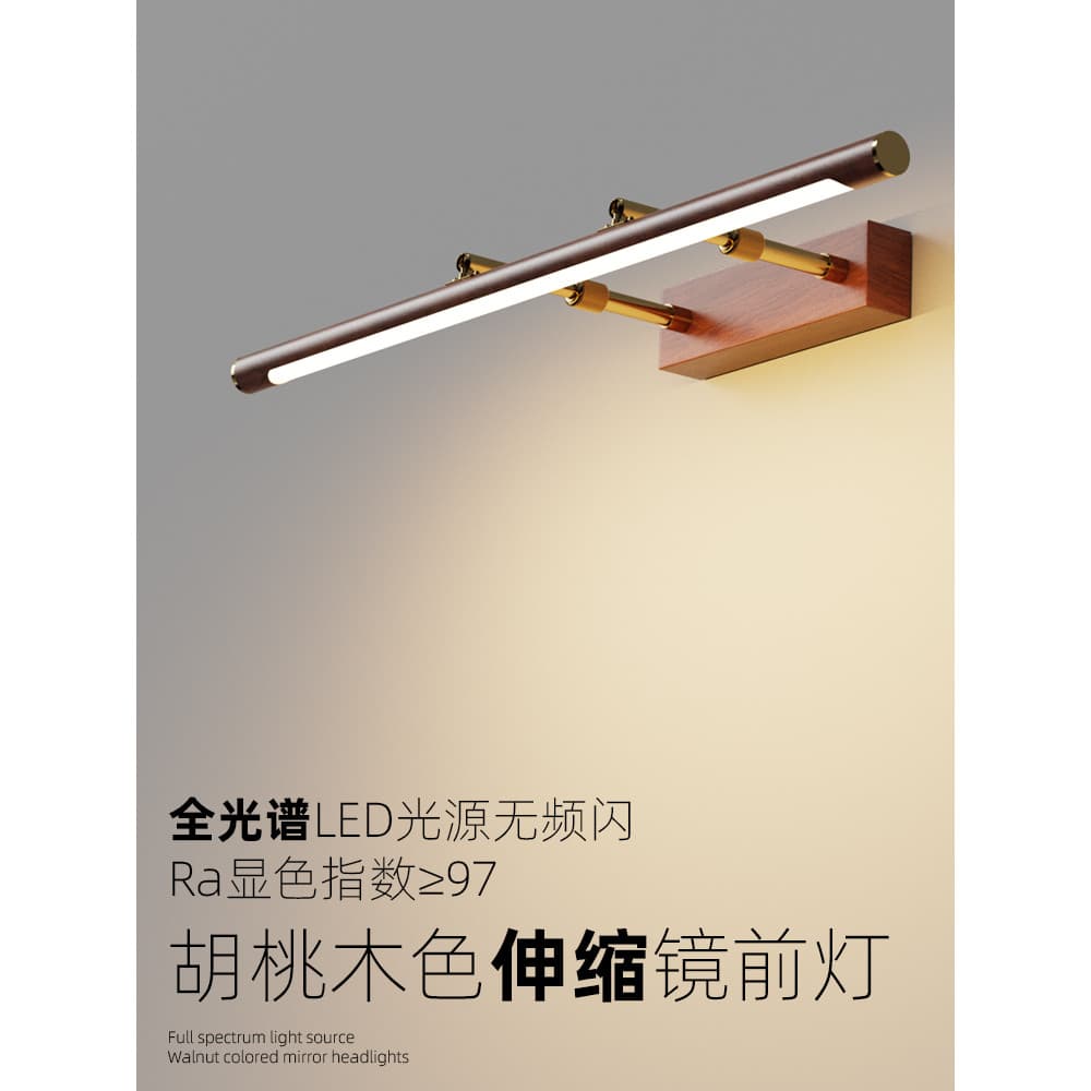 Armário de banheiro estilo Medieval, lavatório retrátil, espelho de banheiro, farol led, sem perfuração, espelho dedicad