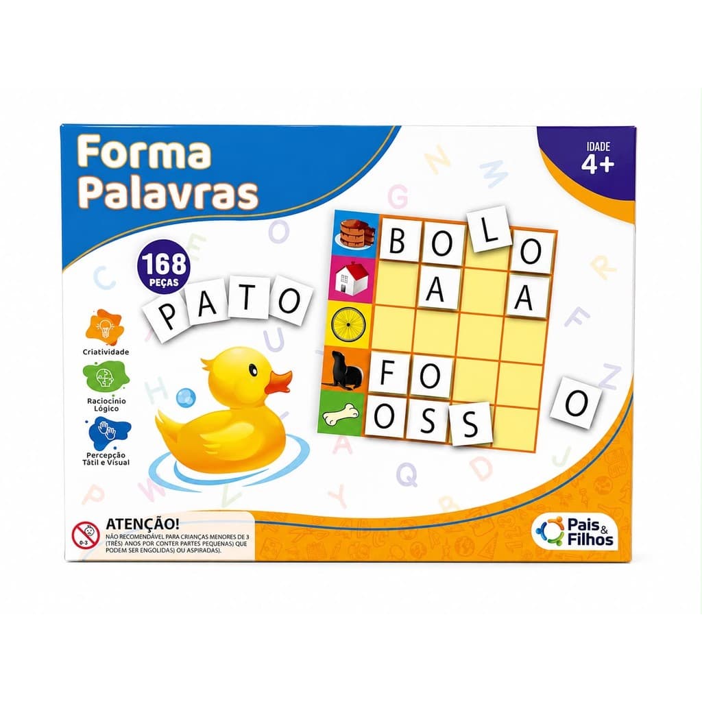 JOGO FORMA PALAVRAS 168 PEÇAS