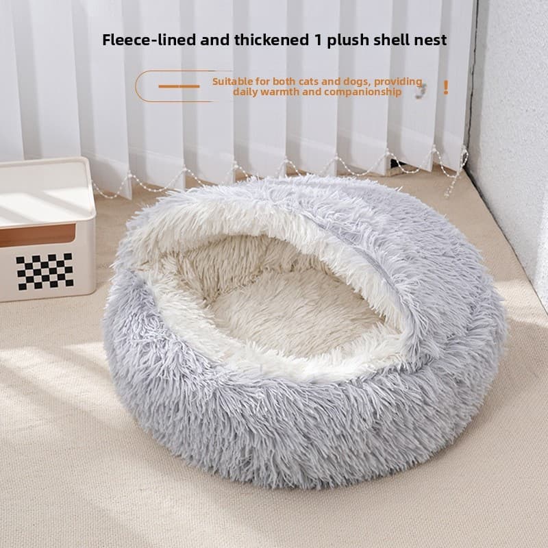 🚗Mais Vendido🚗Cama para Animais de Estimação, Cama para Gato Semi-Fechada em Forma de Concha, Cama para Gato, Cama para