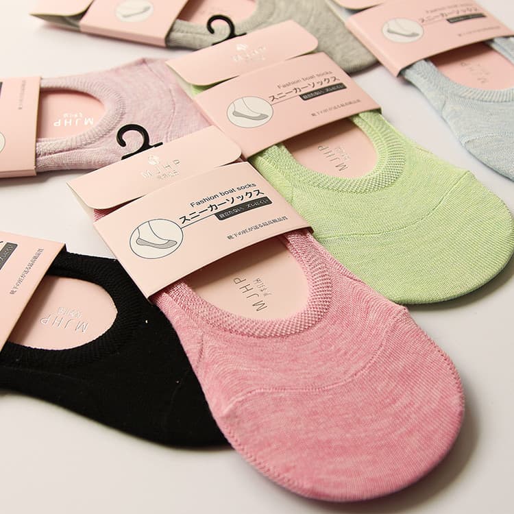 [3 pares] meias japonesas simples femininas de algodão puro Ped boca rasa meias invisíveis meias esportivas absorventes