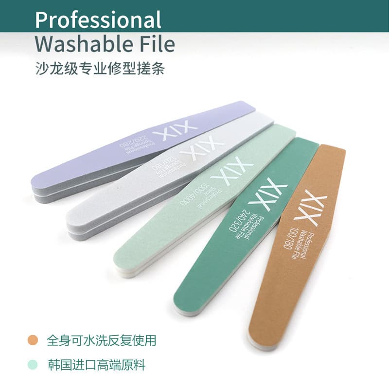 XIX ferramenta de manicure profissional, tira de fricção, polimento de unhas, tira de areia, lixa de manicure, lixa de u