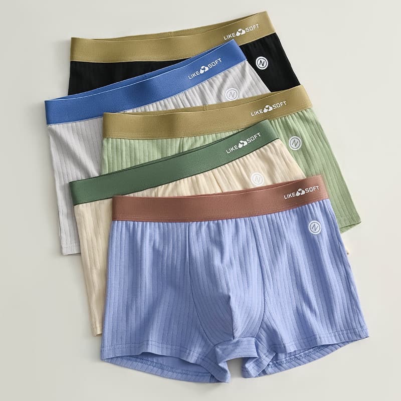 Roupa interior masculina tamanho grande boxer Briefs roupa interior masculina na moda respirável adolescente boxer Short