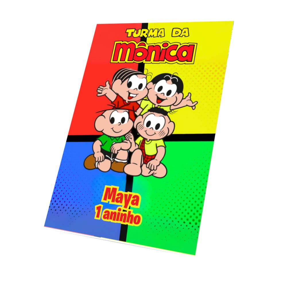 Livrinho De Colorir Turma Da Mônica  Lembrancinha Personalizada com Nome e Idade