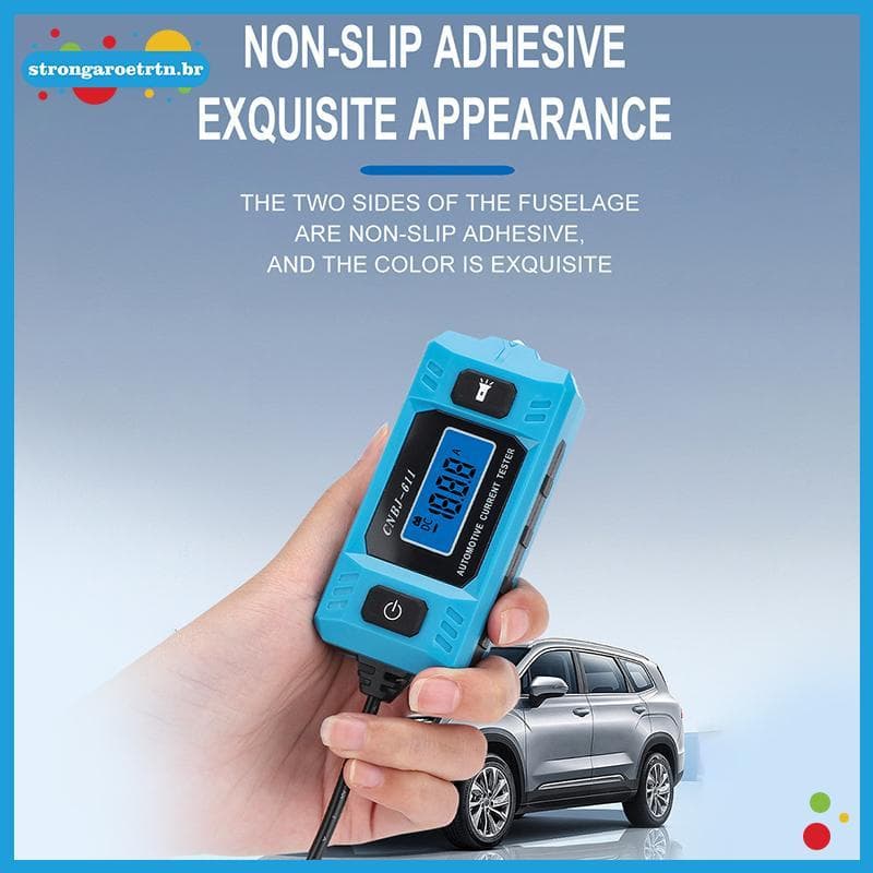 strongaroetrtn Testador De Sonda De Falha De Circuito Automotivo Relé De Carro De Alta Precisão 0.01A ~ 19.99A Ferrament