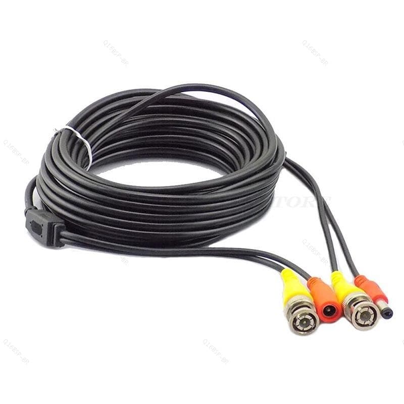 Câmera CCTV BNC Cabo DVR Sistema Gravador Fio De Vídeo DC Plugue Macho 5.5mm X 2.1mm Vigilância De Segurança De Energia