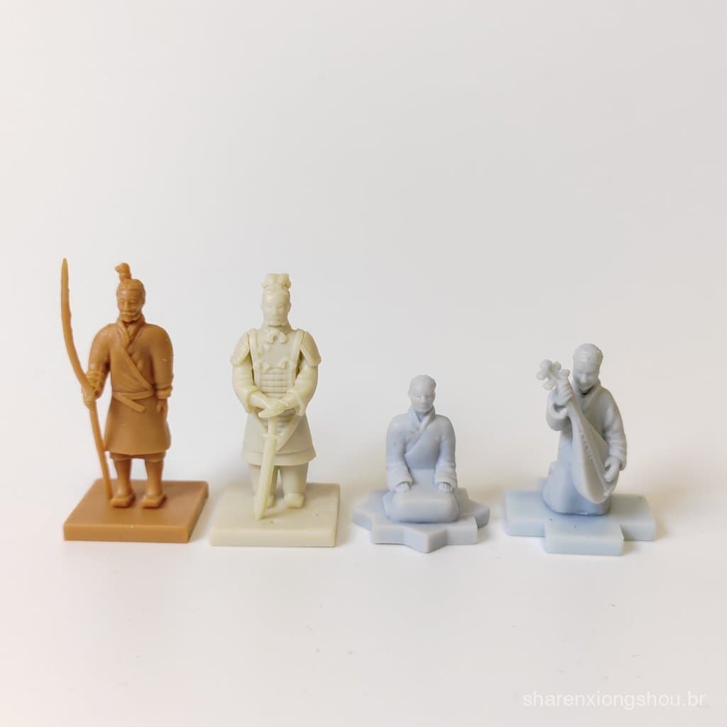 Novidade em estoque, peças soltas, miniaturas de xadrez de guerra para jogos de tabuleiro, Dinastia Qin, Guerreiros Qin,