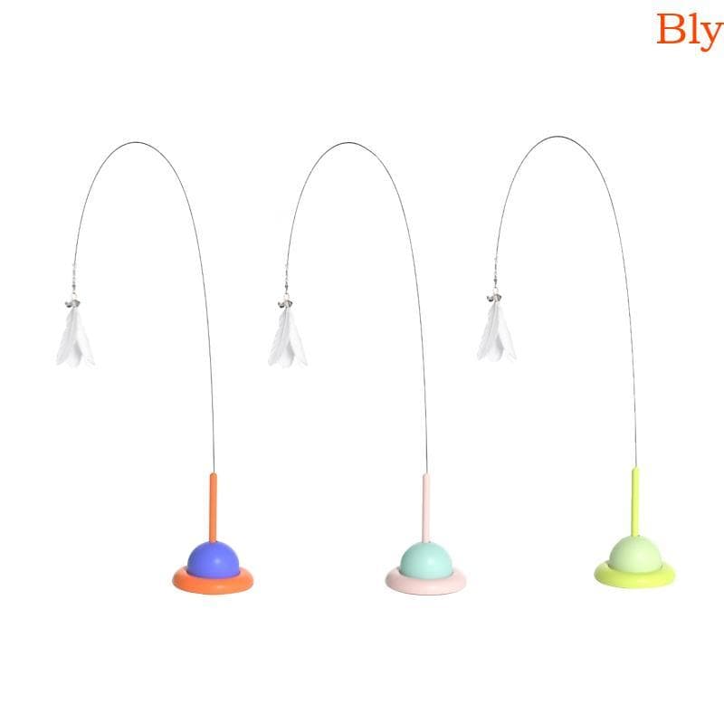 Bly Brinquedo Interativo Para Gatos, Ventosa Pássaros, Exercício, Varinha Interna Longo Wa