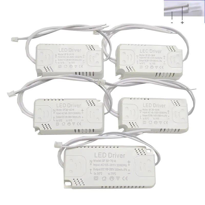 Adaptador de Driver LED para Iluminação LED AC165-265V Transformador Não Isolante para Substituição de Luminária de Teto