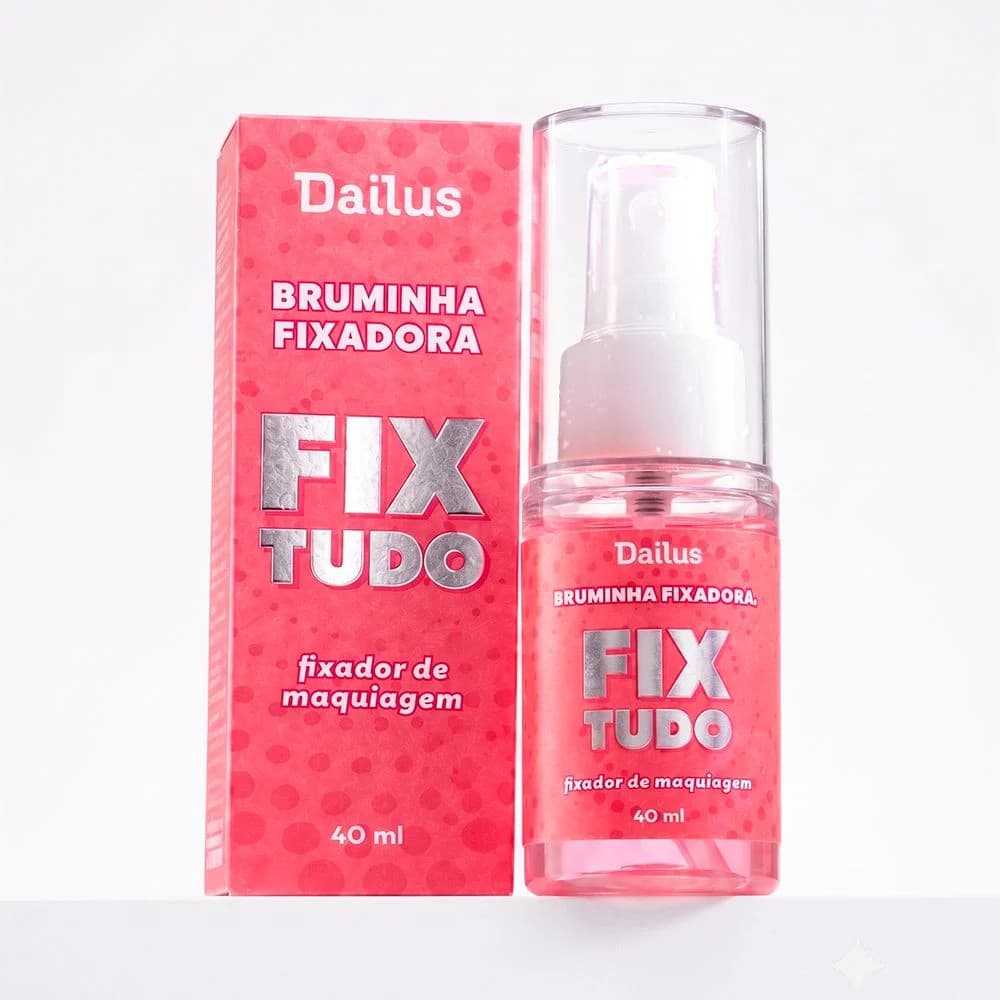 Dailus Bruminha Fix Tudo Mini Fixador de Maquiagem em Spray 40ml Travel Size