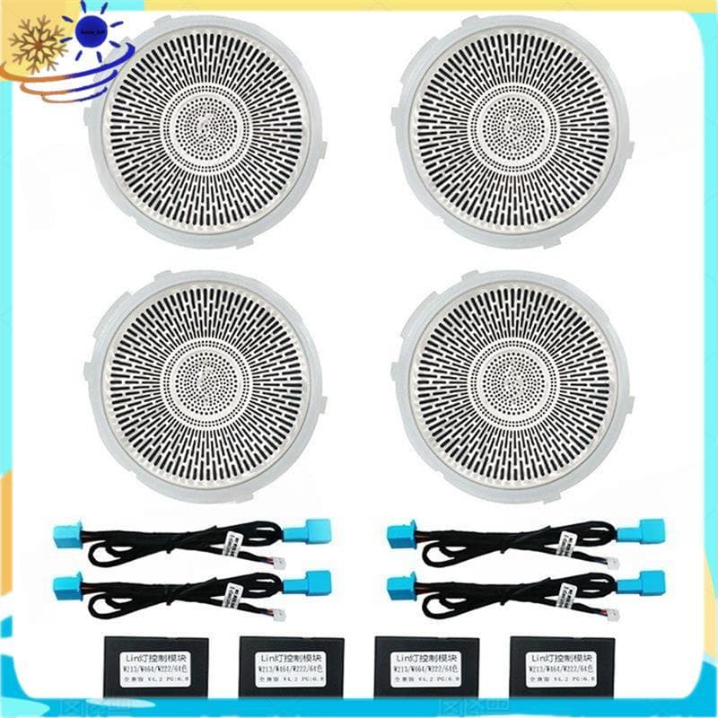 [Le's Shop] Capa Decorativa Para Buzina De Porta De Carro Kit De Luz Ambiente LED De Alto-Falante E-Class W213 Acessório