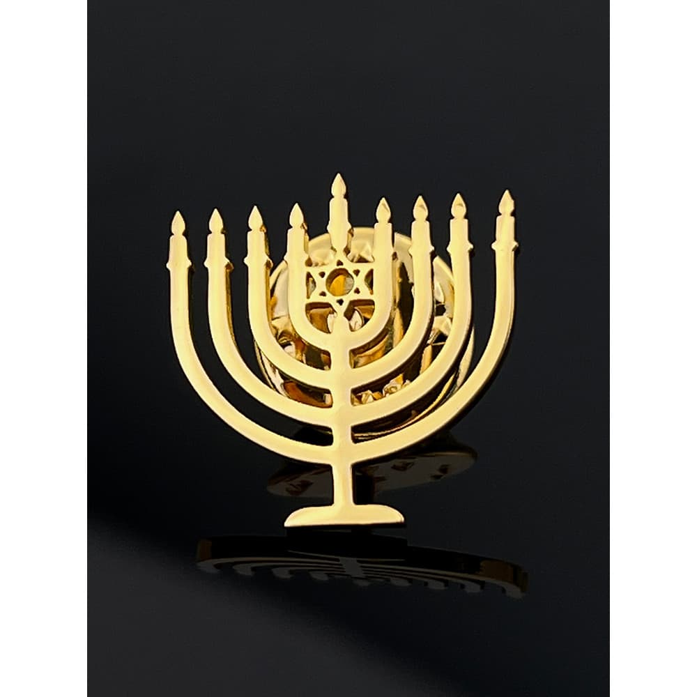 Um Broche De Castiçal Judaico , Masculino , Bolsa , Chapéu , Decoração Jeans , Distintivo